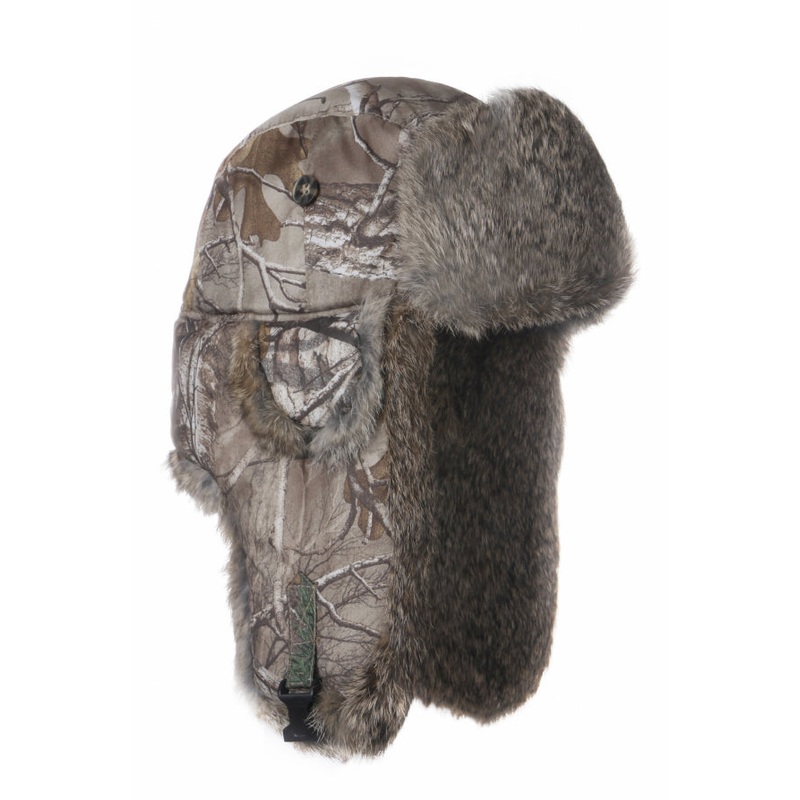 Ripstop Bomber – Realtree Camo with Brown Rabbit Fur