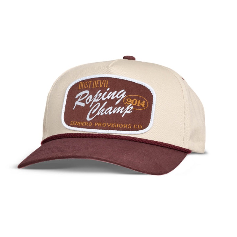 Roping Champ Hat – White / Brown