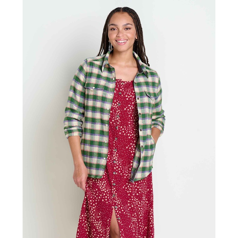 Women’s Folk Yeah Shirt Jacket – Barley