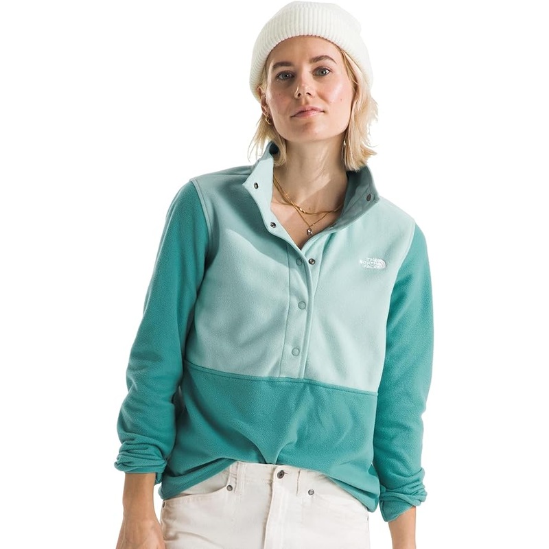 Women’s Glacier Fleece Half-Snap – Oxidized Bronze/Muted Pine