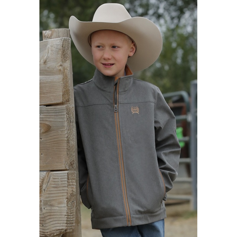 Boy’s Bonded Jacket (Match Dad) – Grey – (MWJ5070006)
