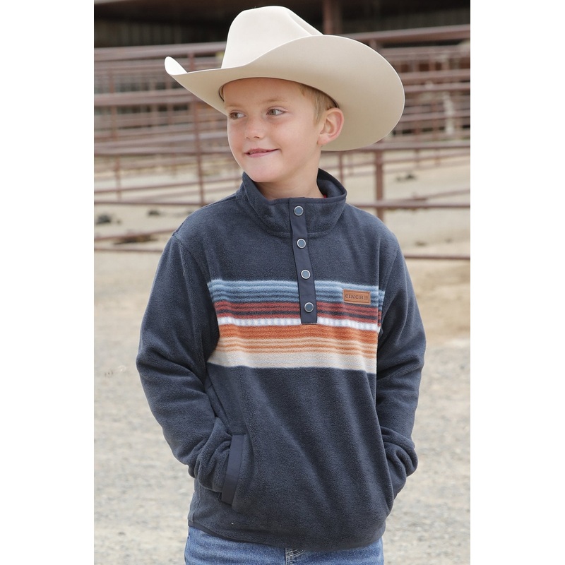 Boy’s Fleece Pullover (Match Dad) – Navy – (MWK5150001)
