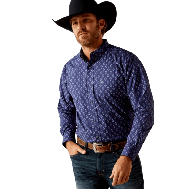 Cade Classic Fit Shirt – Navy|Navy|M|L|XL|XXL