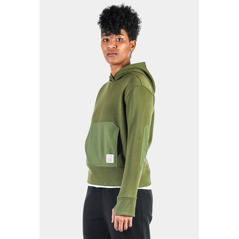Flagger Fleece Hoodie – Moss Green