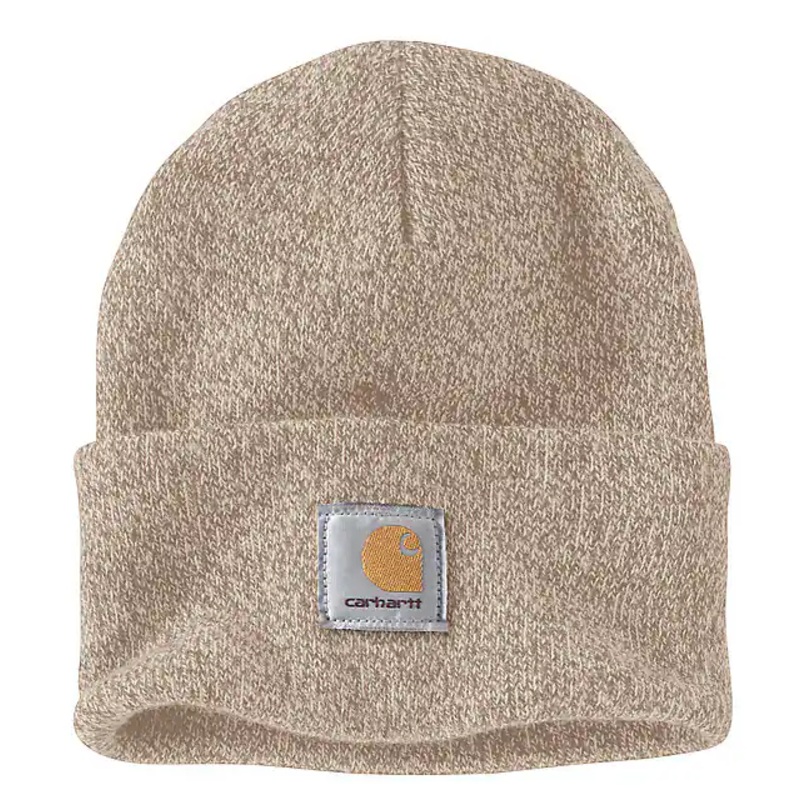 Knit Cuffed Beanie – Flaxseed / Oat Milk Marl