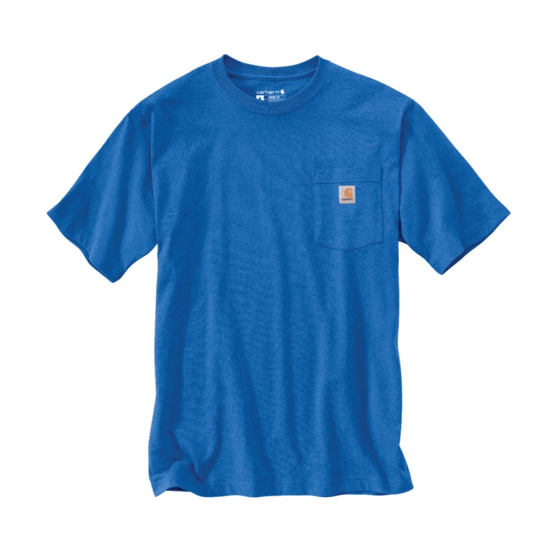 Loose Fit Heavyweight Short-Sleeve Pocket T-Shirt – Beacon Blue