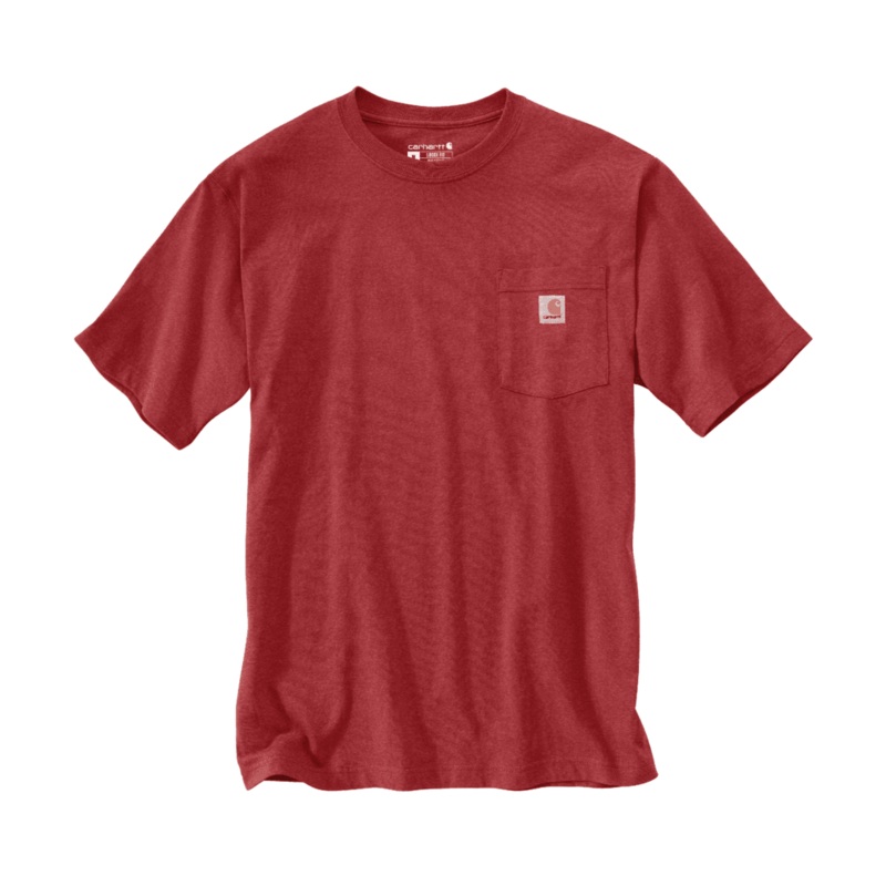 Loose Fit Heavyweight Short-Sleeve Pocket T-Shirt – Crabapple Heather