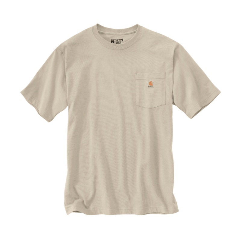 Loose Fit Heavyweight Short-Sleeve Pocket T-Shirt – Oatmilk