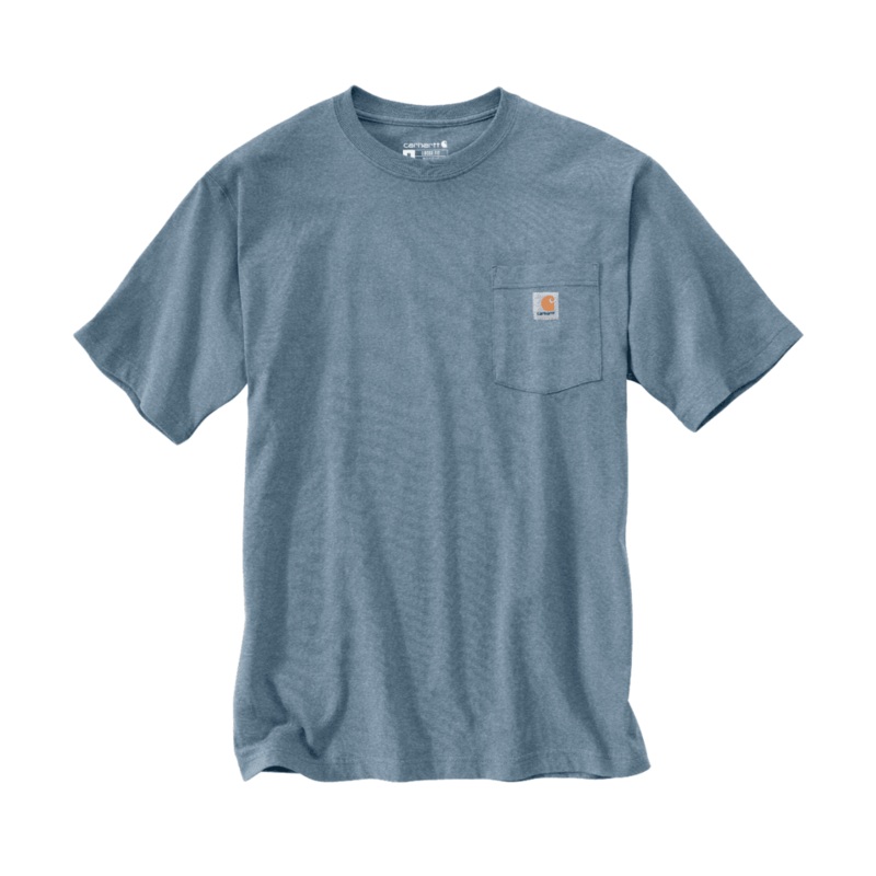 Loose Fit Heavyweight Short-Sleeve Pocket T-Shirt – Thundercloud