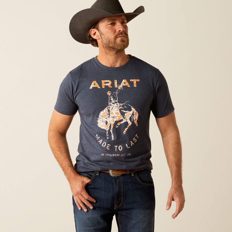 Made to Last Bronco T-Shirt – Navy Heather