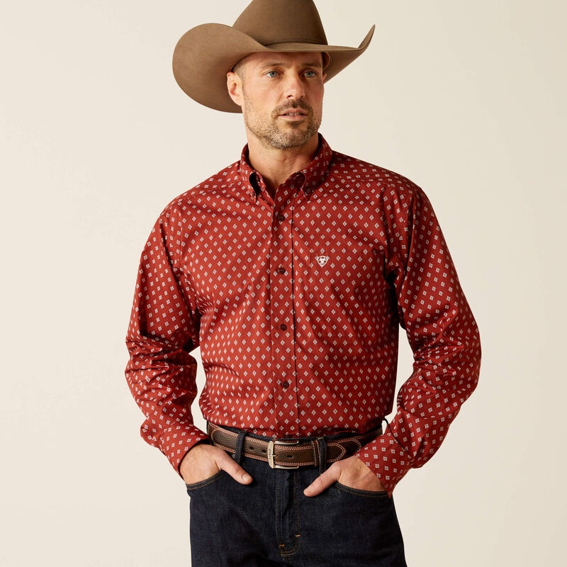 Pax Classic Fit Shirt – Burgundy