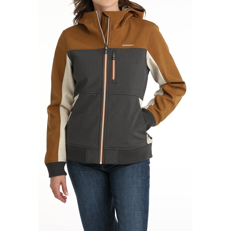 Women’s Bonded Hoodie – Gold/Charcoal/Cream – (MAJ9844002)