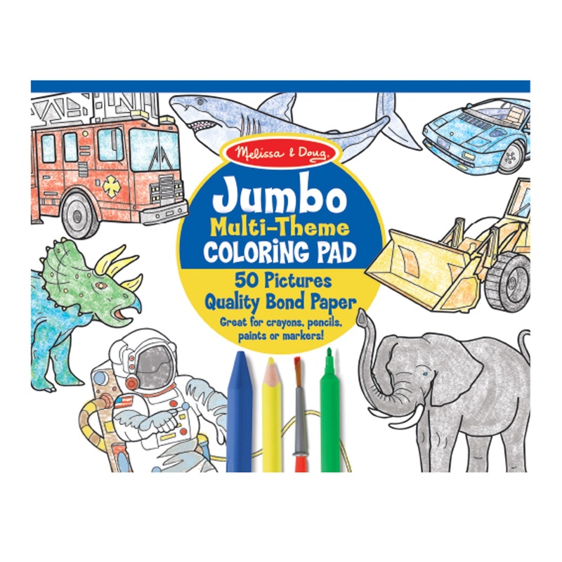 Jumbo Coloring Pad-blue|Blue