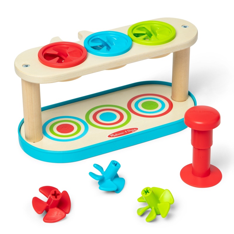 Match And Push Spinning Tops|Wood