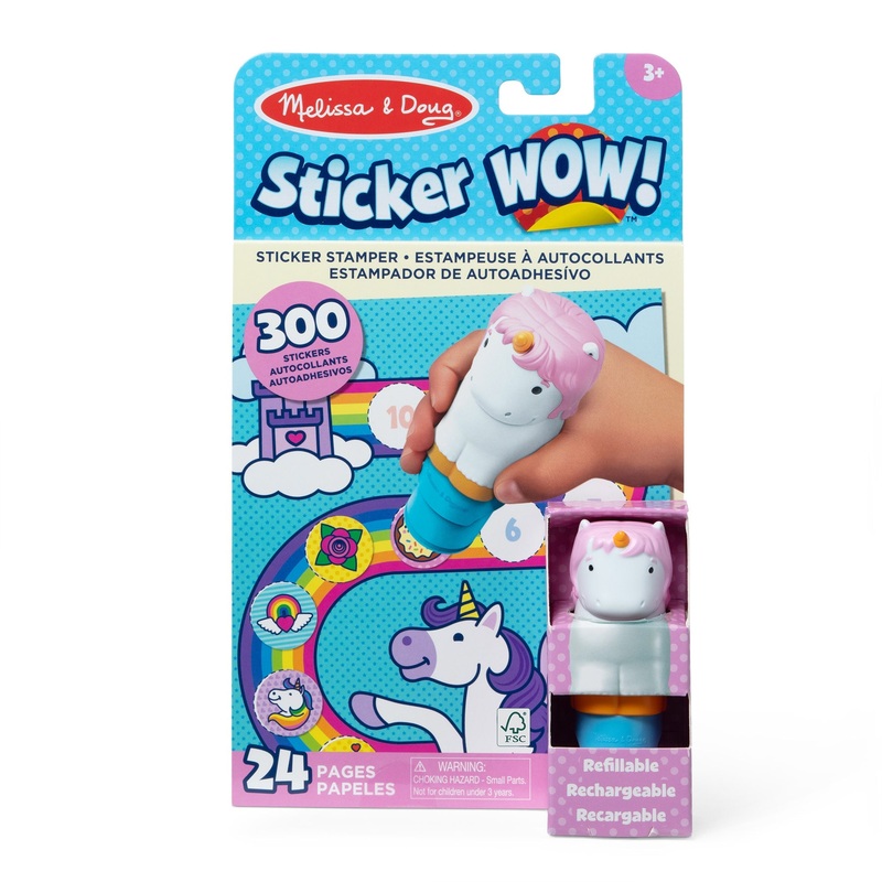 Sticker Wow! Unicorn With Books And Stickers