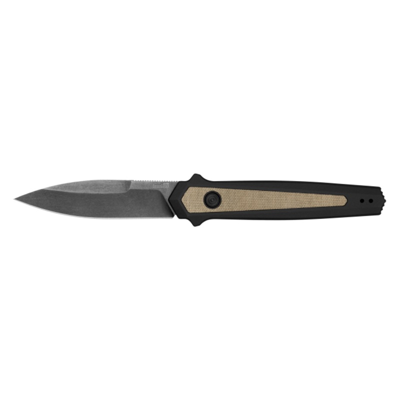 Launch 15 Auto Knife – Tan/black/blackwash