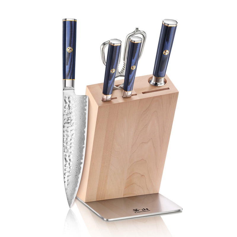 Kita Series 6-piece Knife Block Set -maple