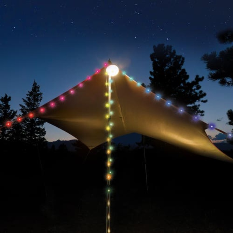 Radiant Starlit Rechargeable Lantern + String Light – Disc O Select