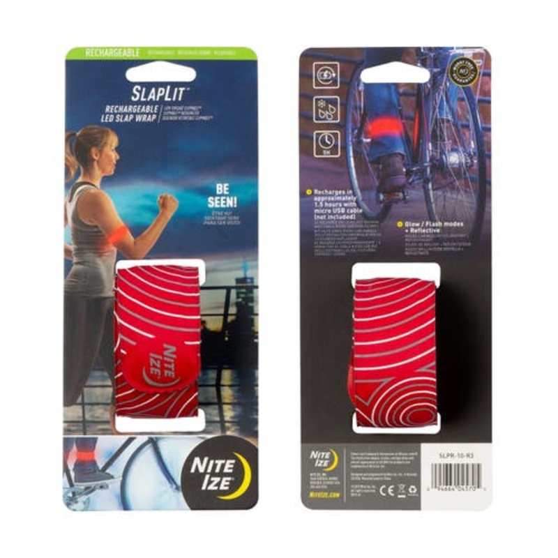 Slaplit Rechargeable Led Slap Wrap – Red/red Led