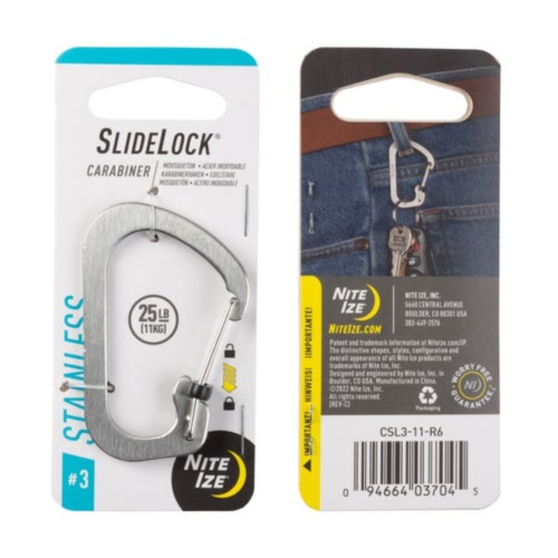 Slidelock Carabiner #3 – Stainless
