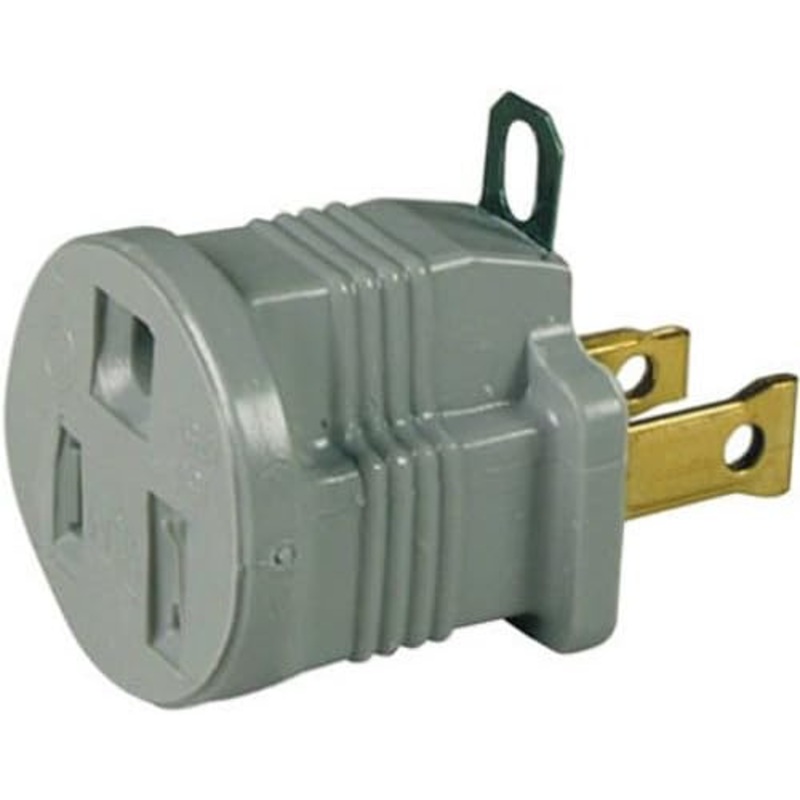 1875W Polarized Grounding Adapter, Gray