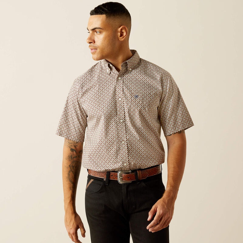 Mns Carmelo Classic Fit Shirt – Brown