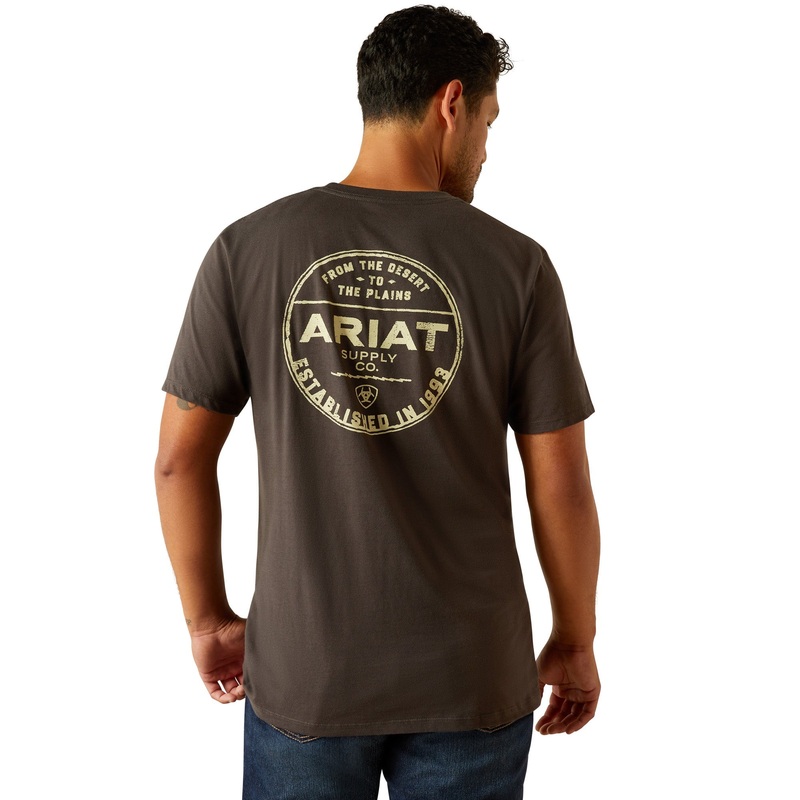 Mns Explore Circle T-shirt – Vintage Black