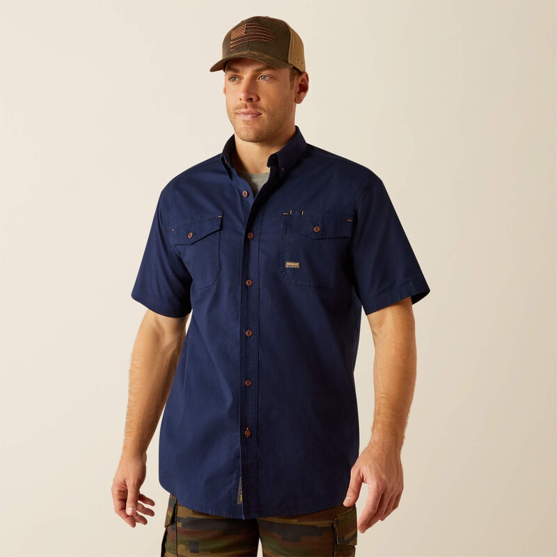 Mns Rebar Ds Work Shirt – Navy