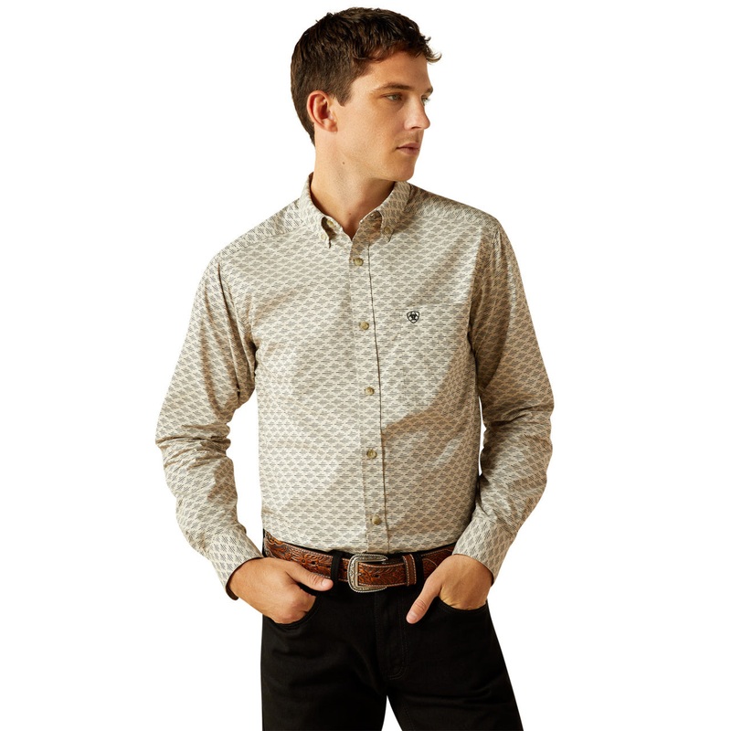 Mns Sirius Fitted Shirt – Khaki