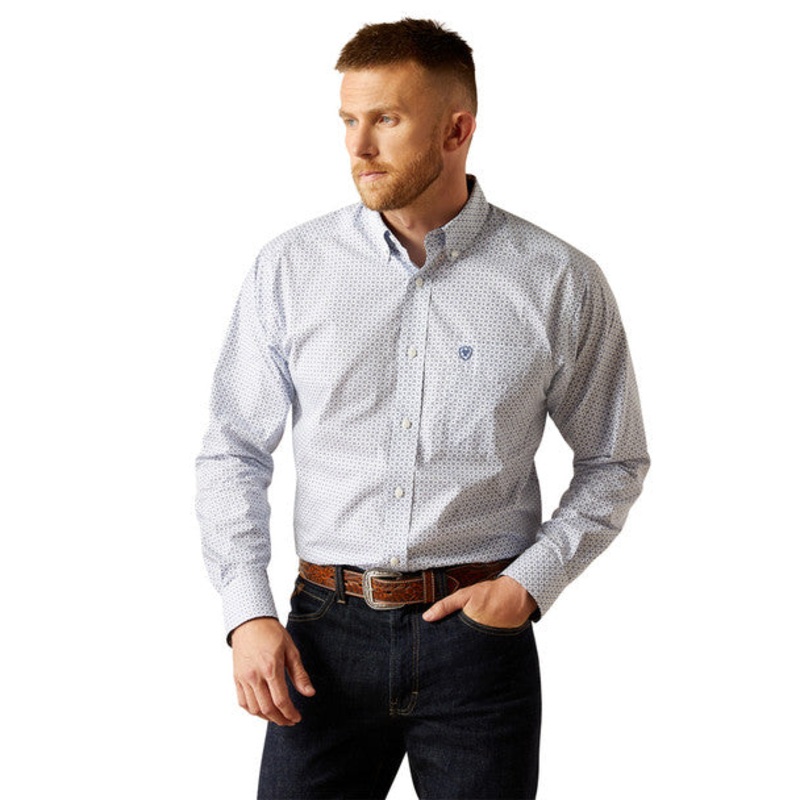 Mns Wf Danny Classic Fit Shirt – Blue