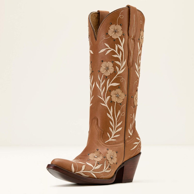 Romance J Toe Western Boot|Soft honey tan|6 B|6.5 B|7 B|7.5 B|8 B|8.5 B|9 B|9.5 B|10 B