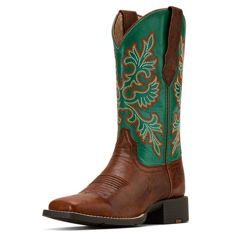 Round Up Wide Square Toe Stretchfit Western Boot