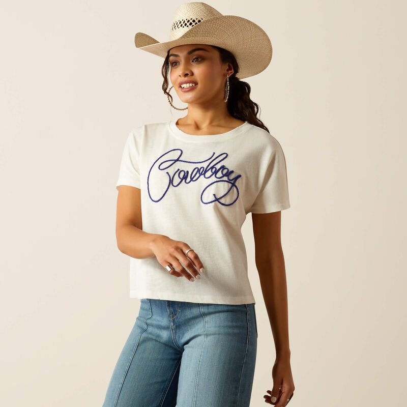 Wms Cowboy T-shirt – Cloud Dancer