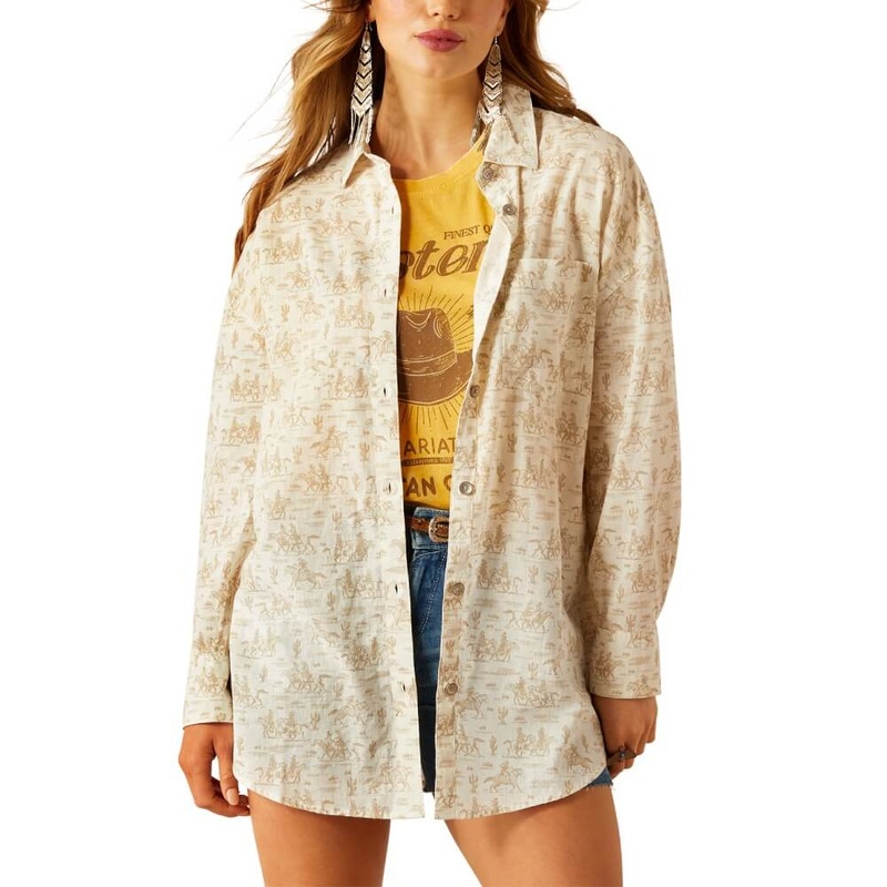 Wms Poppy Summer Overshirt – Comic Toile