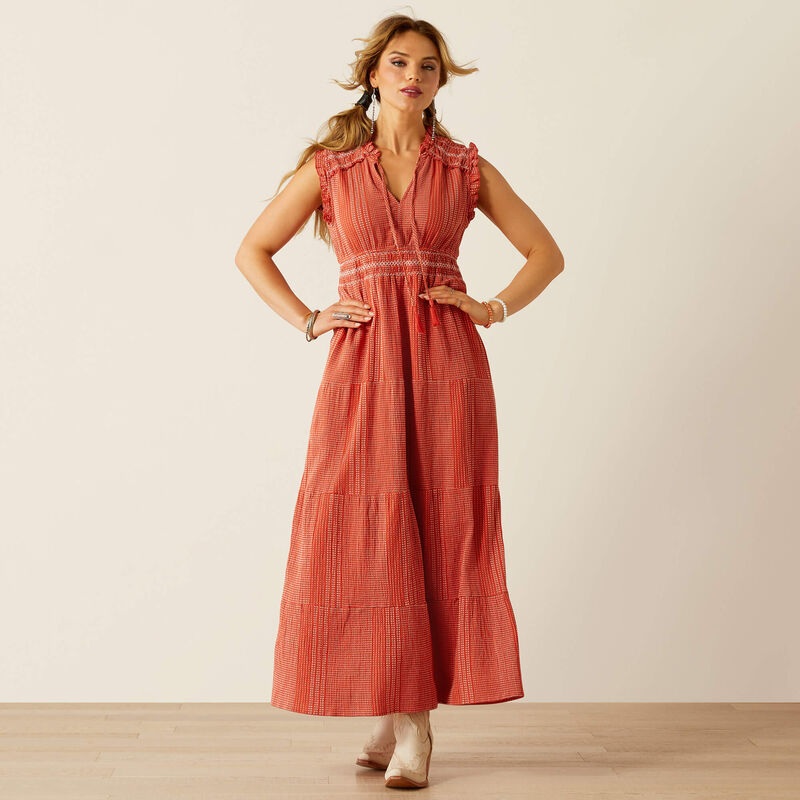 Wms Sunset State Of Mind Dress – Chili