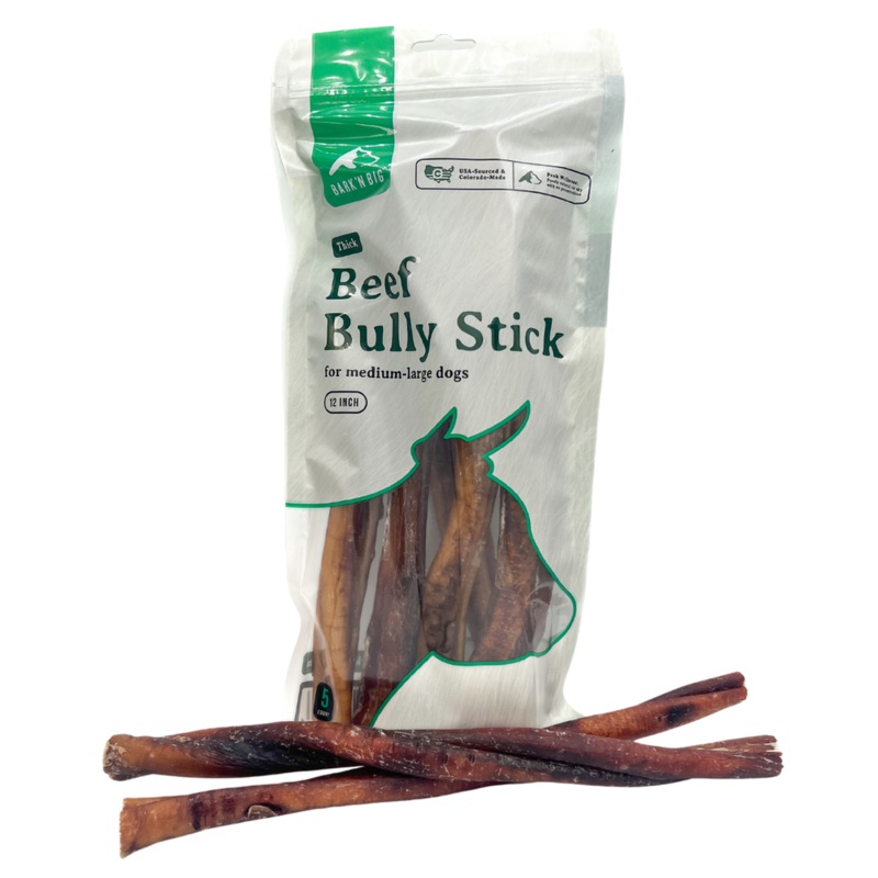 Beef Bully Stick Thick 12in – 5ct