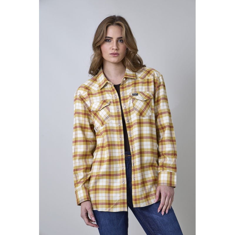 Ladies Coolmax Dodge Flannel – Maize