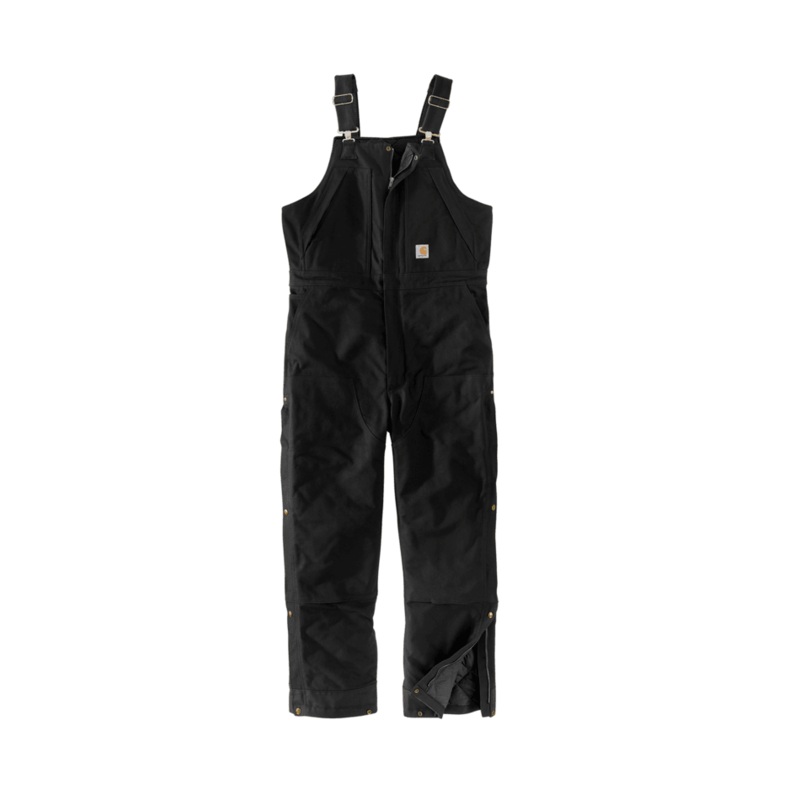 Loose Fit Firm Duck Insulated Biberall – 4 Extreme Warmth Rating – Black