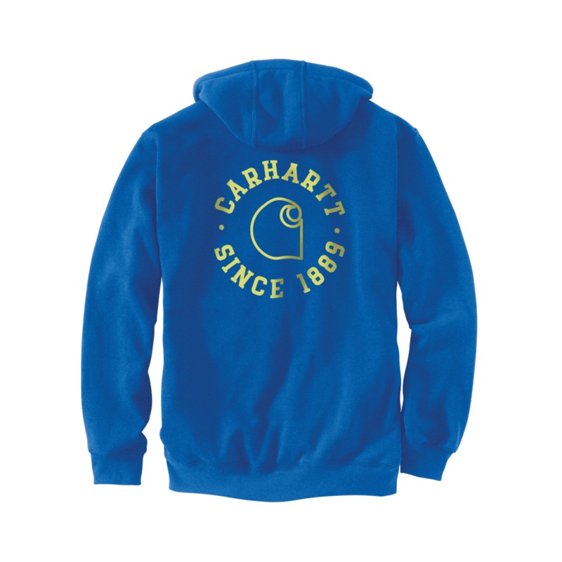 Loose Fit Midweight 1889 Graphic Sweatshirt – Beacon Blue Heather