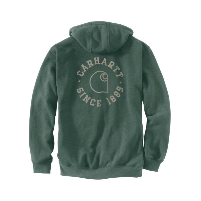 Loose Fit Midweight 1889 Graphic Sweatshirt – Frosted Balsam Heather