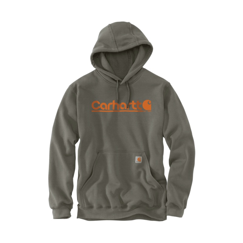 Loose Fit Midweight Logo Graphic Sweatshirt – Dusty Olive
