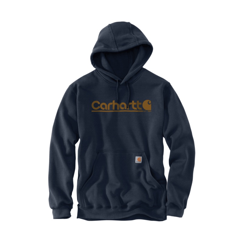 Loose Fit Midweight Logo Graphic Sweatshirt – New Navy