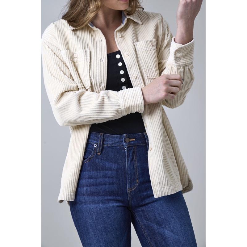 Luna Cord Long Sleeve – Tan|Tan|S|M|L|XL