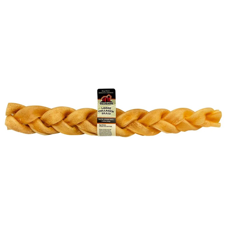 Puffed Collagen Braid Chew – Large