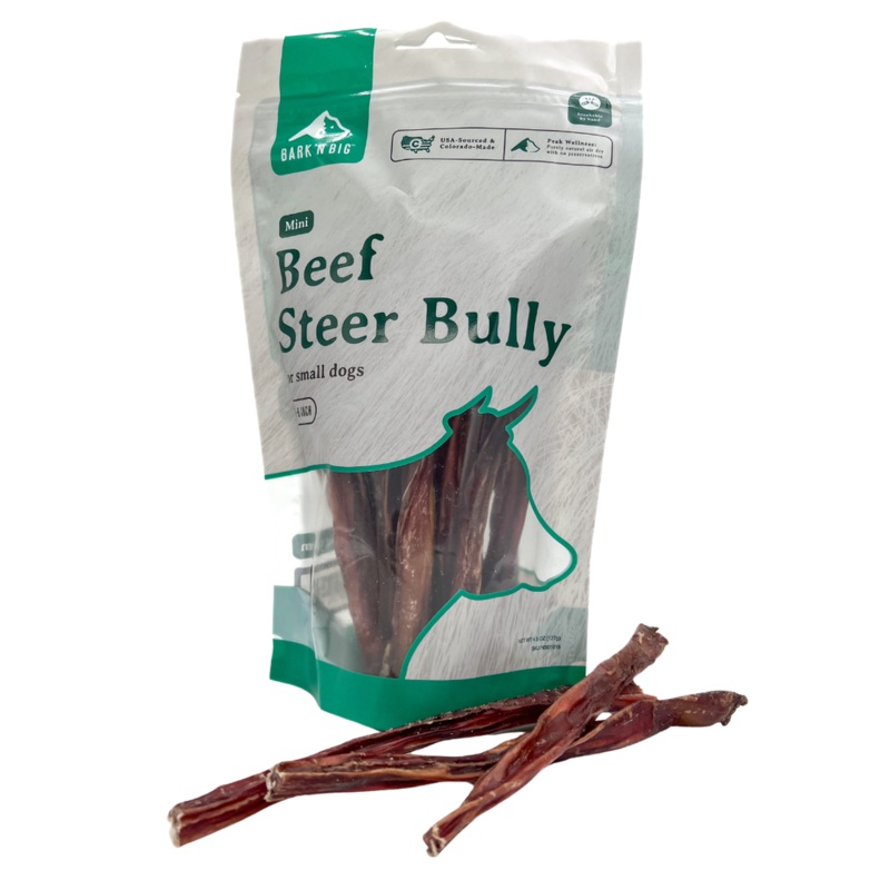 Beef Steer Bully Stick Mini 6in – 15ct.