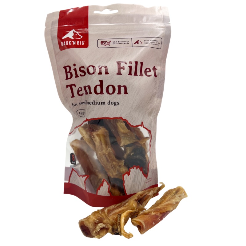 Bison Fillet Tendon 6in – 8ct|4IN-6IN|8 Count