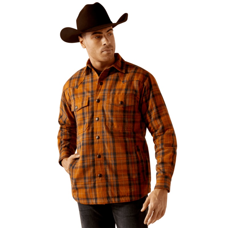 Harvey Retro Shirt Jacket – Roasted Pecan