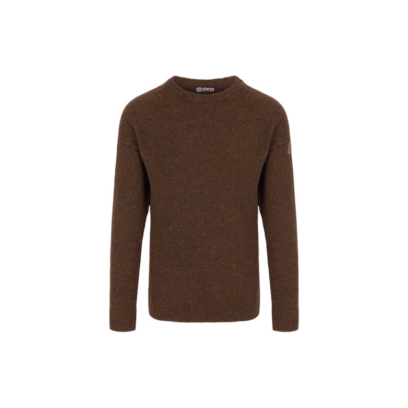 Men’s Kangtega Crew Sweater – Cappuccino