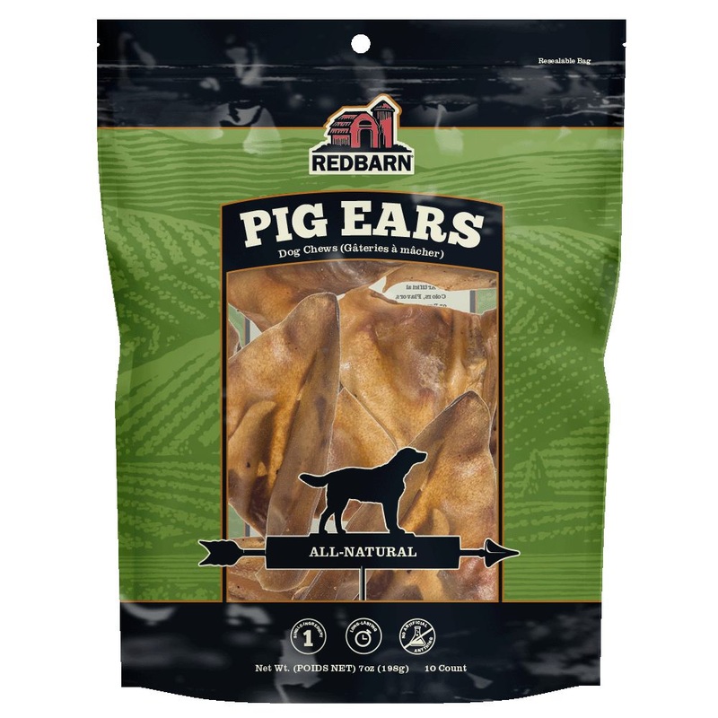 Natural Pig Ears Dog Chews – 10 Pack