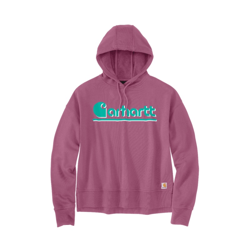 TENCEL Fiber Series Loose Fit Sleeve Graphic Hooded Sweatshirt – Woodrose